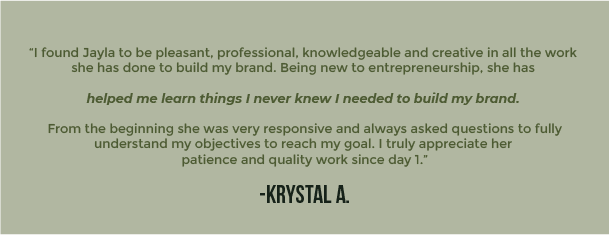 I found Jayla to be pleasant, professional, knowledgeable and creative in all the work 2
